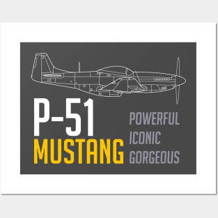 P-51 Mustang: Powerful-Iconic-Gorgeous Posters and Art